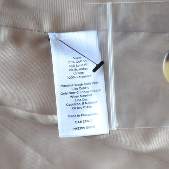 NWT Talbots Trench Coat Classic Tan Size 1XP - Picture 7 of 7